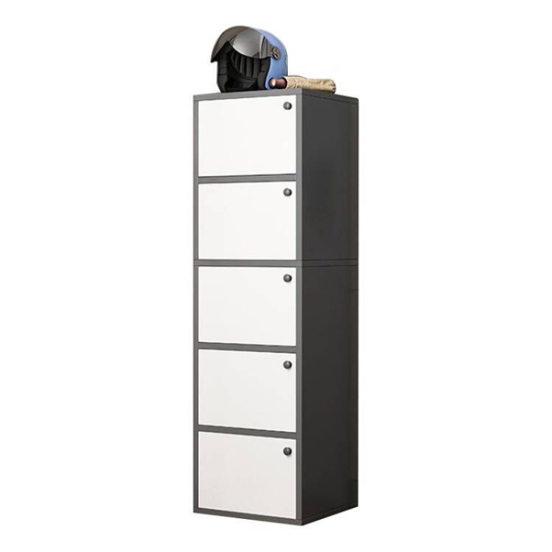 Shoe Rack Cabinet Narrow Entryway - シンプルで多層構造の防塵シューズラック。家庭用やエレベーターの入り口に最適な、コンパクトな小型キャビネット。