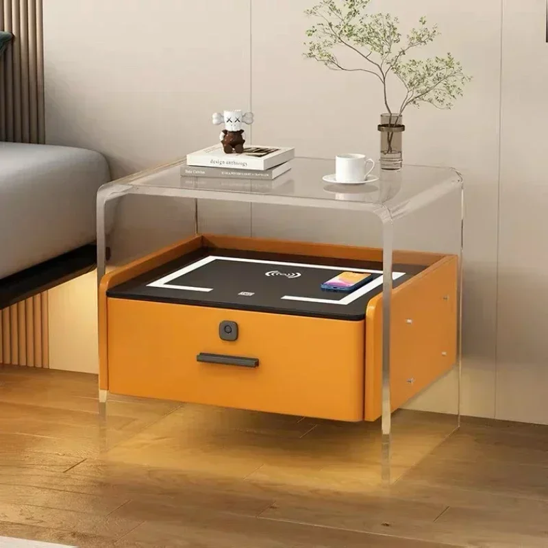 #   アクリル製のベッドサイドテーブル、寝室用ナイトスタン - Floating Nightstand With Led Light のレビューと価格