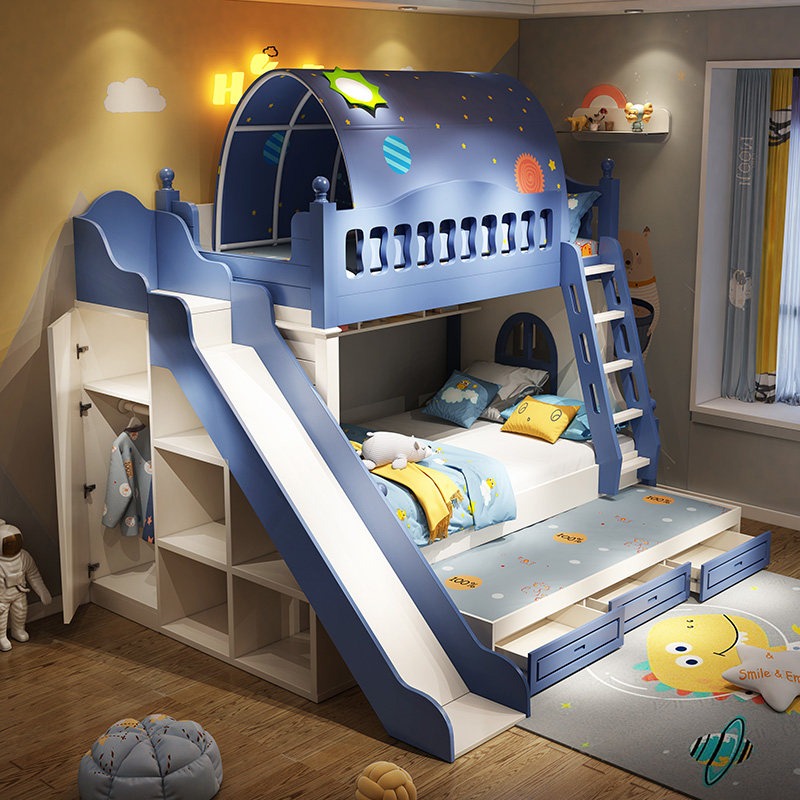 子供用ベッド アップ＆ダウンベッド 男の子用 高低ベッド 小 - Bunk Bed With Stairs And Slide のレビューと価格