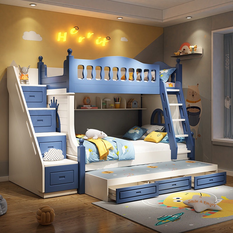 子供用ベッド アップ＆ダウンベッド 男の子用 高低ベッド 小 - Bunk Bed With Stairs And Slide のレビューと価格